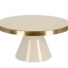 Vassoi E Centro Tavola>Bizzotto ALZATA DECORATIVA VELMA ORO BEIGE D30