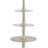 Vassoi E Centro Tavola>Bizzotto ALZATA 5P DECORATIVA MALLET ARGENTO H152