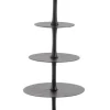 Vassoi E Centro Tavola>Bizzotto ALZATA 5P DECORATIVA MALLET NERO H152