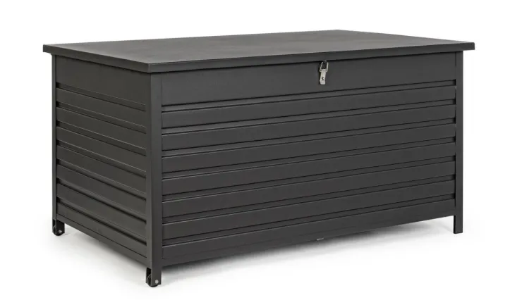Carrelli E Bauli>Bizzotto BAULE PORTA CUSCINI SMALL CON RUOTE ANTRACITE YK13 - ATLANTIC