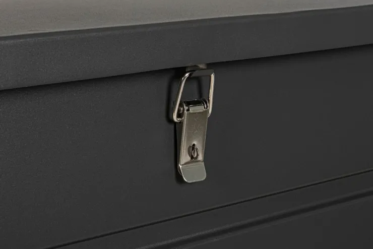 Carrelli E Bauli>Bizzotto BAULE PORTA CUSCINI SMALL CON RUOTE ANTRACITE YK13 - ATLANTIC