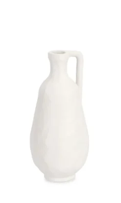 Coprivasi>Bizzotto BOTTIGLIA DECORATIVA HISAR BIANCO H23