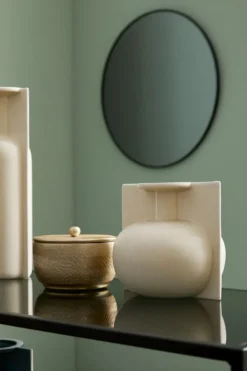 Vasi>Bizzotto BOTTIGLIA DECORATIVA IZUMO BEIGE H18