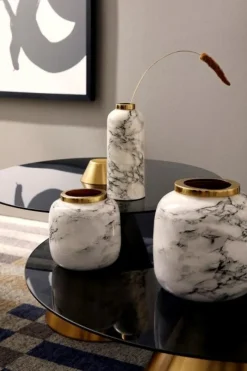 Coprivasi>Bizzotto BOTTIGLIA DECORATIVA MARSHA BIANCO H20