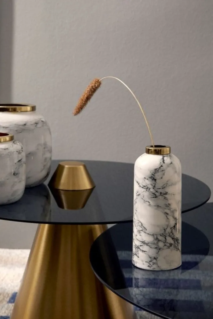 Coprivasi>Bizzotto BOTTIGLIA DECORATIVA MARSHA BIANCO H20