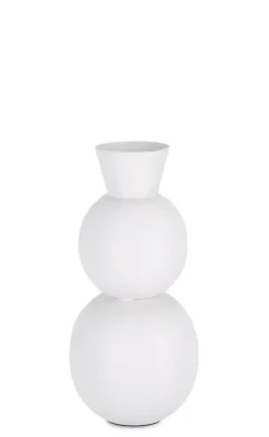 Coprivasi>Bizzotto BOTTIGLIA DECORATIVA RIDHI BIANCO H32,5