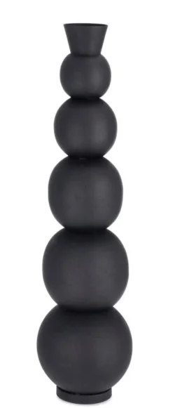 Coprivasi>Bizzotto BOTTIGLIA DECORATIVA RIDHI NERO H76