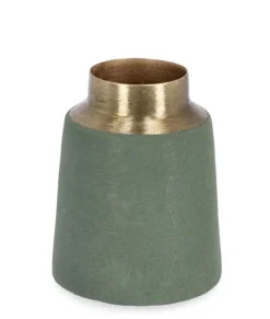 Coprivasi>Bizzotto BOTTIGLIA DECORATIVA SAAD VERDE ORO H10