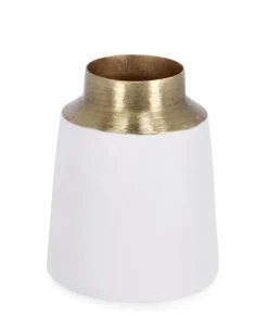 Coprivasi>Bizzotto BOTTIGLIA DECORATIVA SAAD BIANCO ORO H10