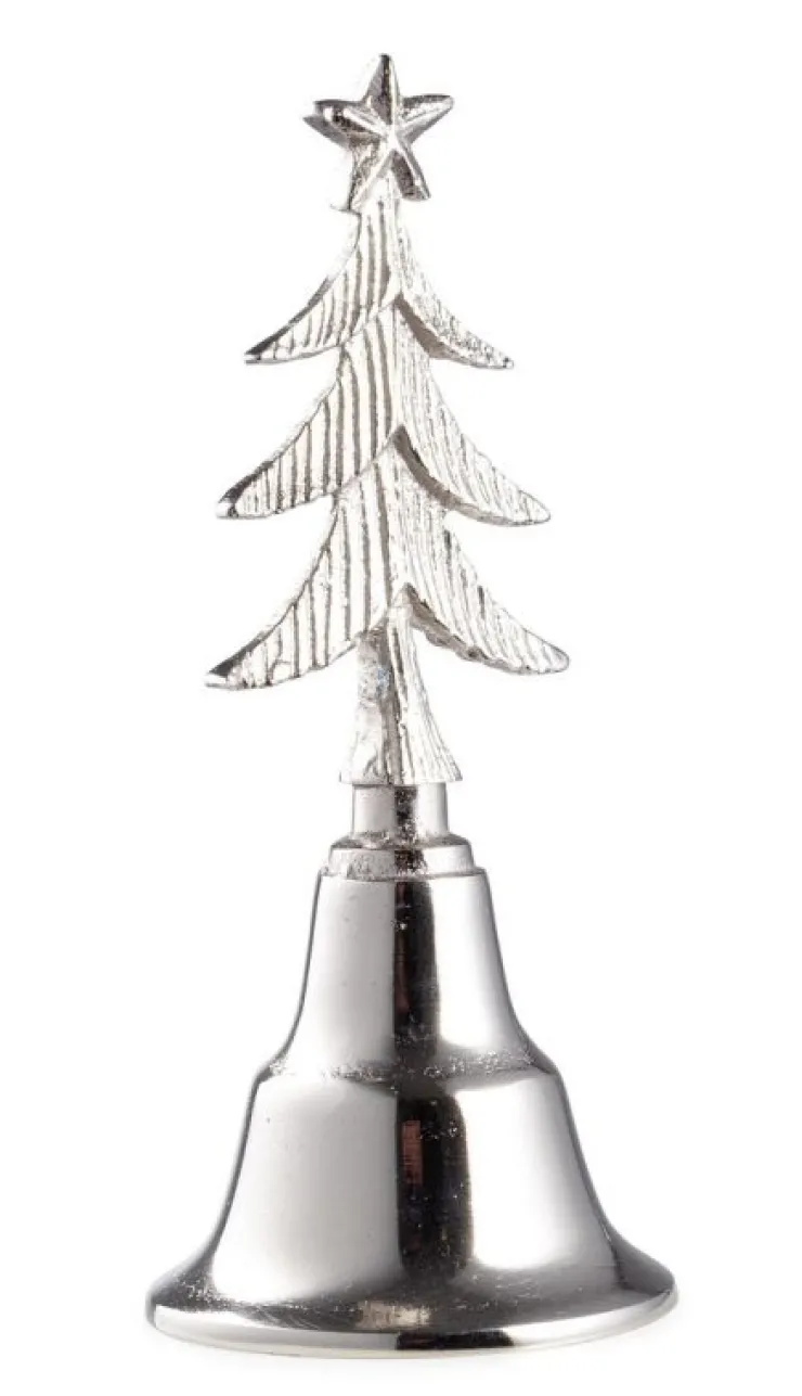 Oggettistica>Bizzotto CAMPANA GLOWER PINO ARGENTO