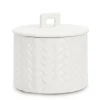 Candele>Bizzotto CANDELA C-COPERCHIO TWINE BIANCO Ø14,5