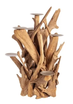 Portacandele>Bizzotto CANDELABRO 7FUOCHI IZARA NAT H70