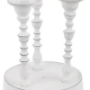 Portacandele>Bizzotto CANDELABRO KYLIE 3F BIANCO C-BASE H18