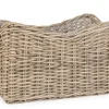 Ceste Decorative>Bizzotto CESTA HARIS RETT GRIGIO 100X65H