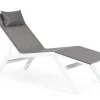 Lettini, Sdraio E Chaise Longue>Bizzotto CHAISE LONGUE IN ALLUMINIO BIANCO JX11 - KRION