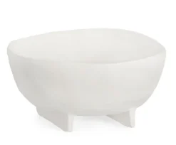 Vassoi E Centro Tavola>Bizzotto CIOTOLA DECORATIVA HISAR BIANCO H10