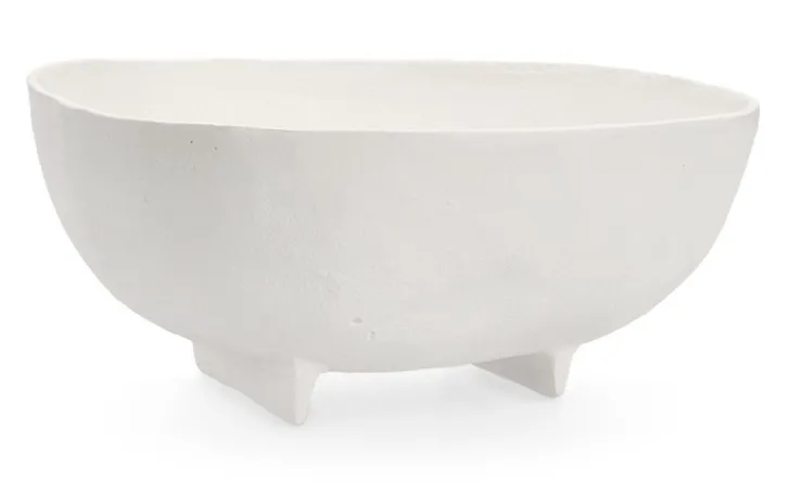 Coprivasi>Bizzotto CIOTOLA DECORATIVA HISAR BIANCO 26,5X27
