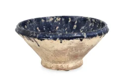 Oggettistica>Bizzotto CIOTOLA DECORATIVA RUNE TERRACOT BLU D26