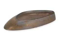 Vassoi E Centro Tavola>Bizzotto CIOTOLA DECORATIVA RYO BRONZO 30X15,5