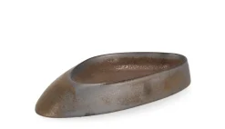 Vassoi E Centro Tavola>Bizzotto CIOTOLA DECORATIVA RYO BRONZO 24X12