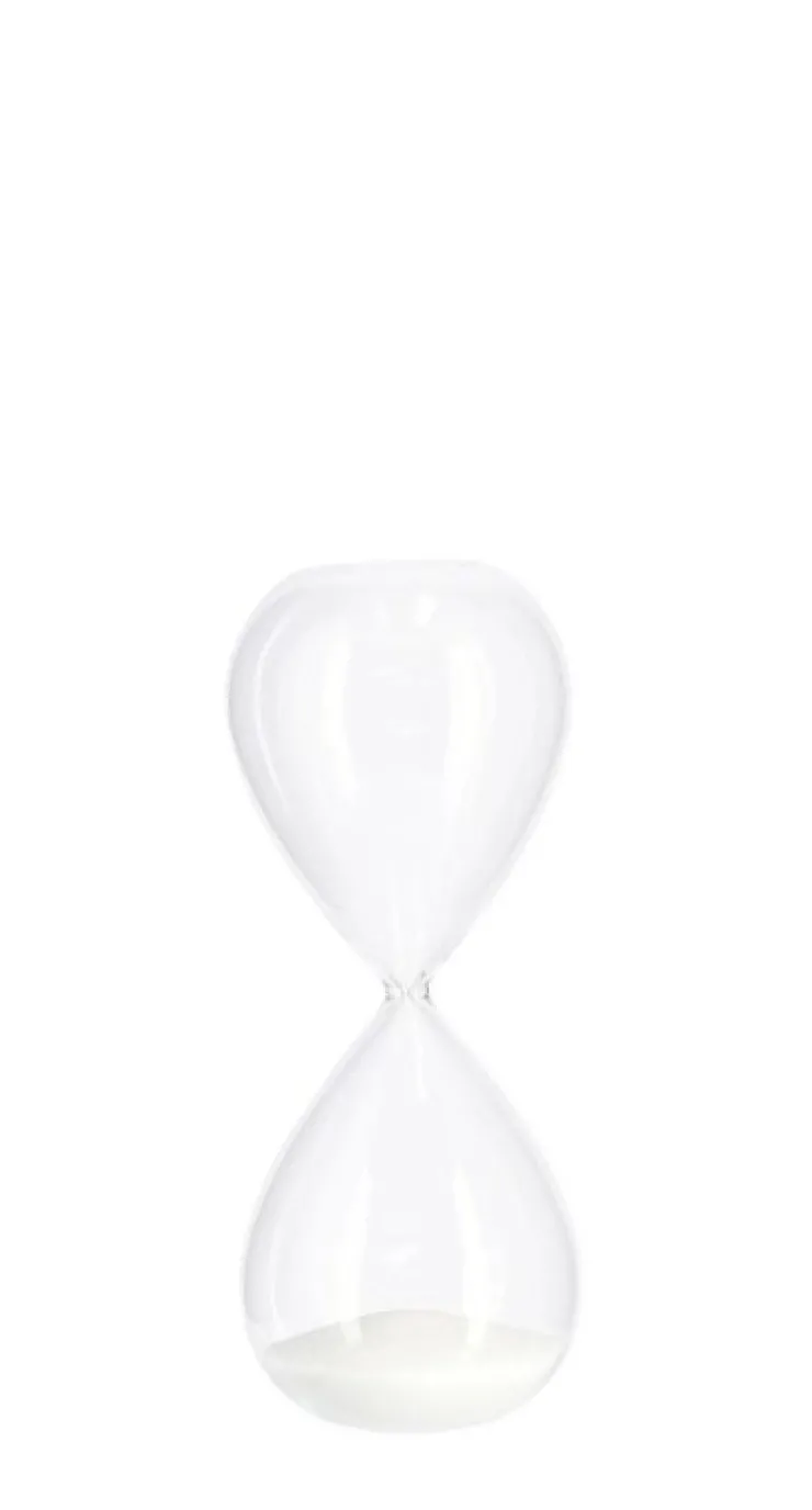 Oggettistica>Bizzotto CLESSIDRA KRONOS TRASPARENT-BIANCO H20,3