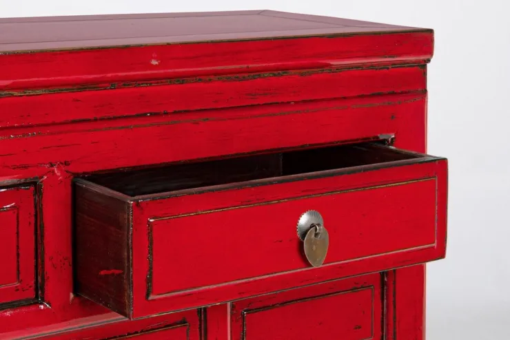 Consolle>Bizzotto CONSOLLE IN LEGNO ROSSO - JINAN