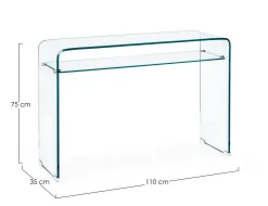 Consolle>Bizzotto CONSOLLE IN VETRO 110X35 - IRIDE