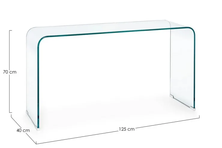 Consolle>Bizzotto CONSOLLE IN VETRO 125X40 - IRIDE