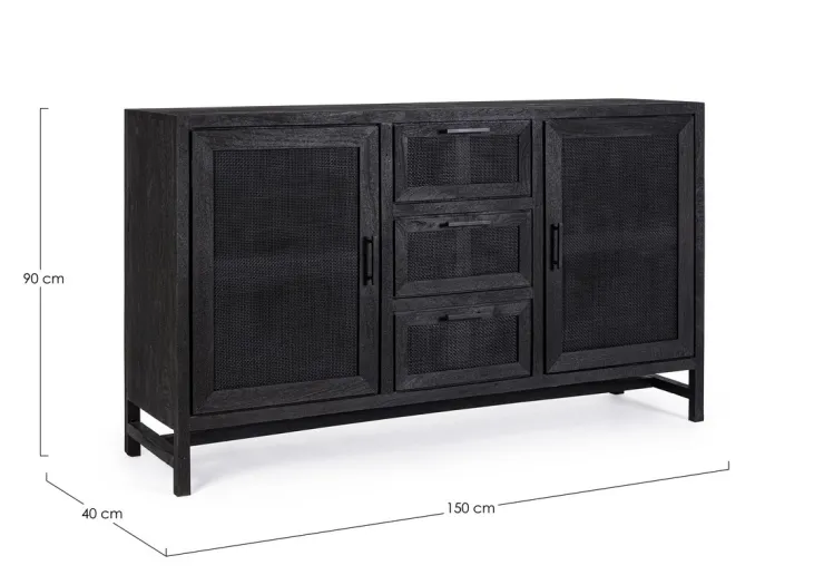 Credenze>Bizzotto CREDENZA 2 ANTE IN LEGNO - WESTON