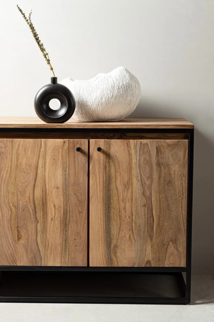 Credenze>Bizzotto CREDENZA 4 ANTE IN LEGNO SHEESHAM - NARTAN