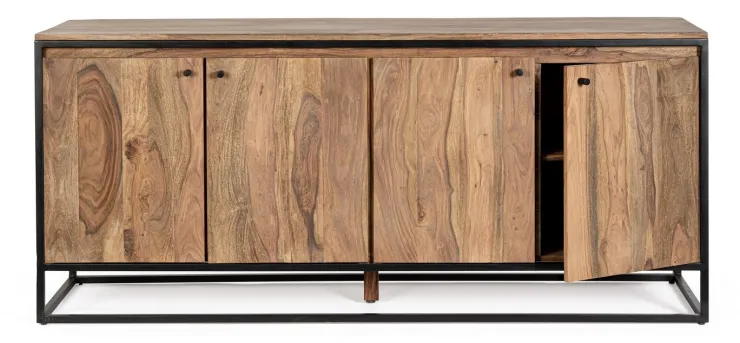 Credenze>Bizzotto CREDENZA 4 ANTE IN LEGNO SHEESHAM - NARTAN