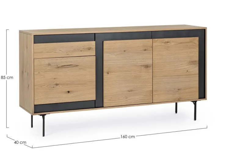 Credenze>Bizzotto CREDENZA 1 CASSETTO IN LEGNO - STANWOOD