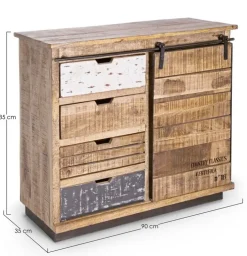 Credenze>Bizzotto CREDENZA IN LEGNO 1 ANTA - TUDOR