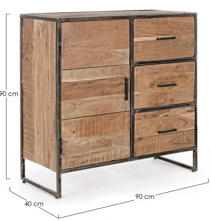 Credenze>Bizzotto CREDENZA IN LEGNO 1 ANTA - ELMER