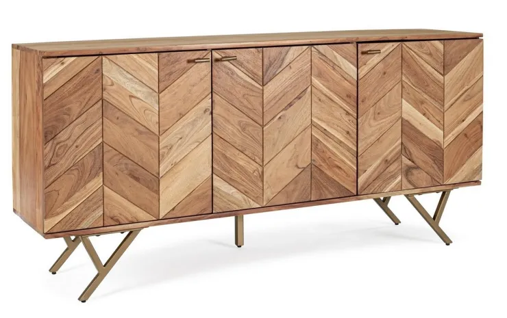 Credenze>Bizzotto CREDENZA IN LEGNO 3 ANTE - RAIDA