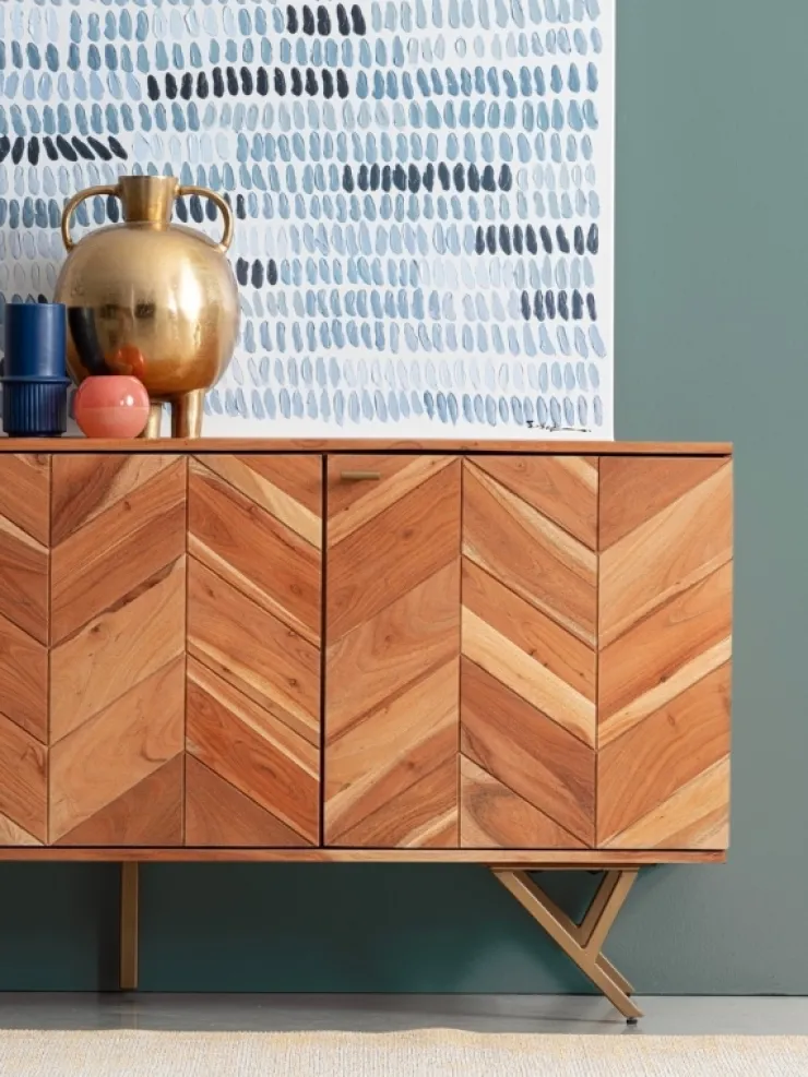 Credenze>Bizzotto CREDENZA IN LEGNO 3 ANTE - RAIDA