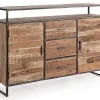 Credenze>Bizzotto CREDENZA IN LEGNO 2 ANTE - ELMER