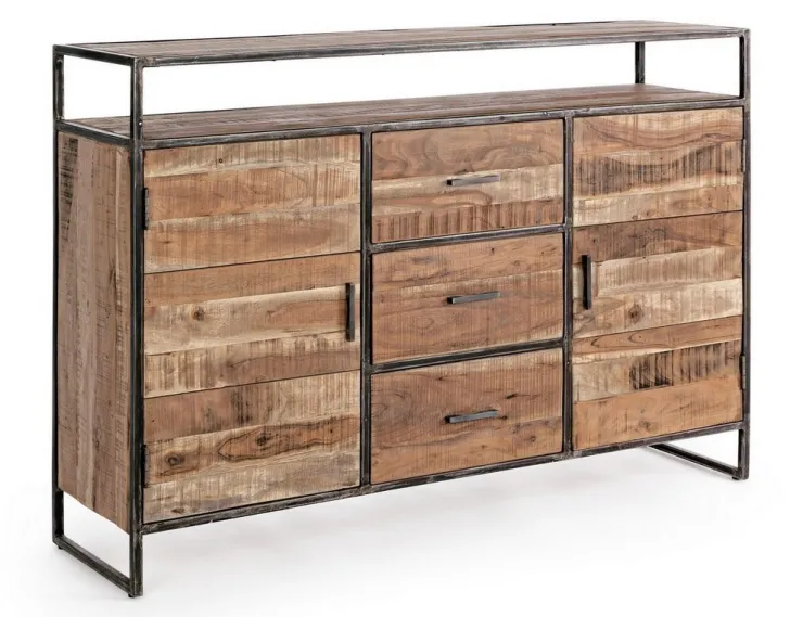 Credenze>Bizzotto CREDENZA IN LEGNO 2 ANTE - ELMER