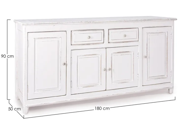 Credenze>Bizzotto CREDENZA IN LEGNO 4 ANTE - COLETTE