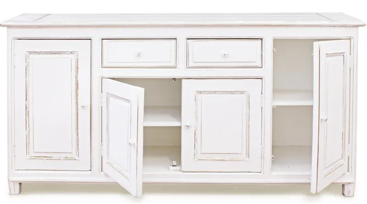 Credenze>Bizzotto CREDENZA IN LEGNO 4 ANTE - COLETTE
