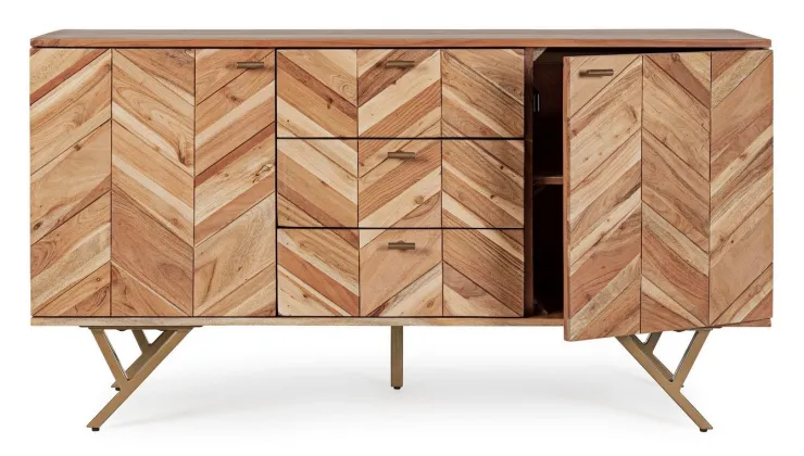 Credenze>Bizzotto CREDENZA IN LEGNO 2 ANTE - RAIDA