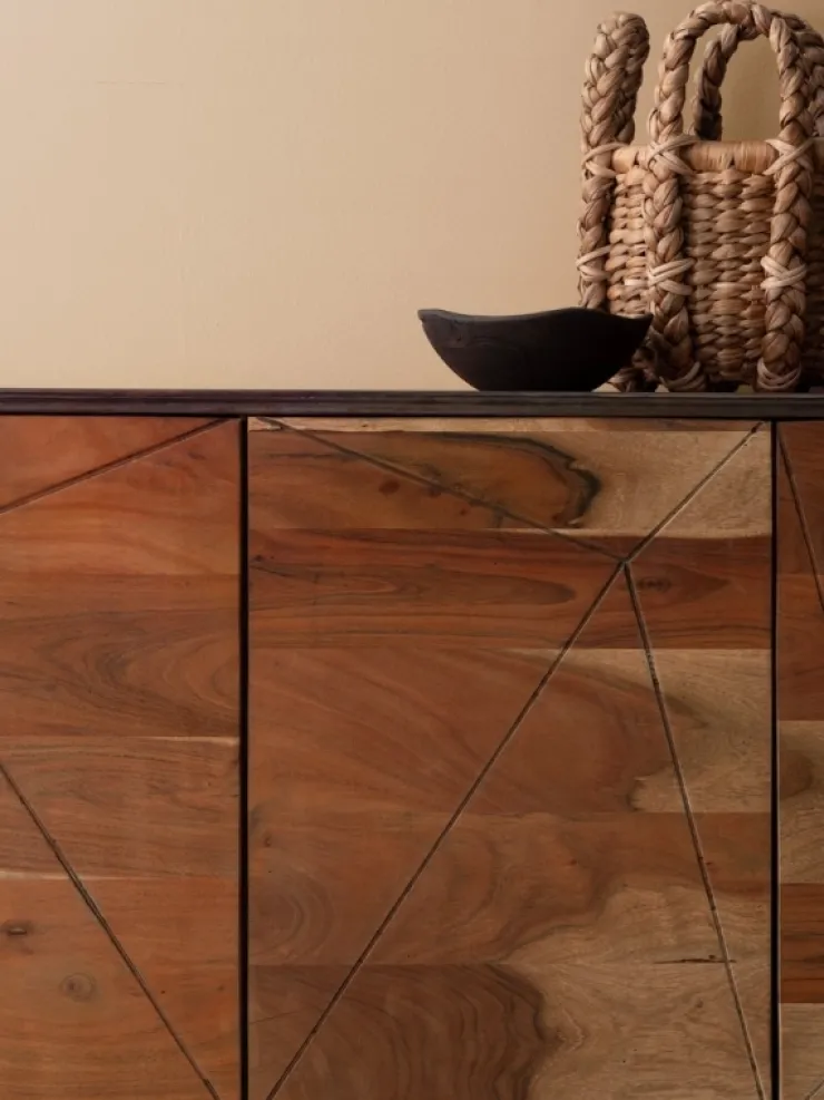 Credenze>Bizzotto CREDENZA IN LEGNO 4 ANTE - EGON
