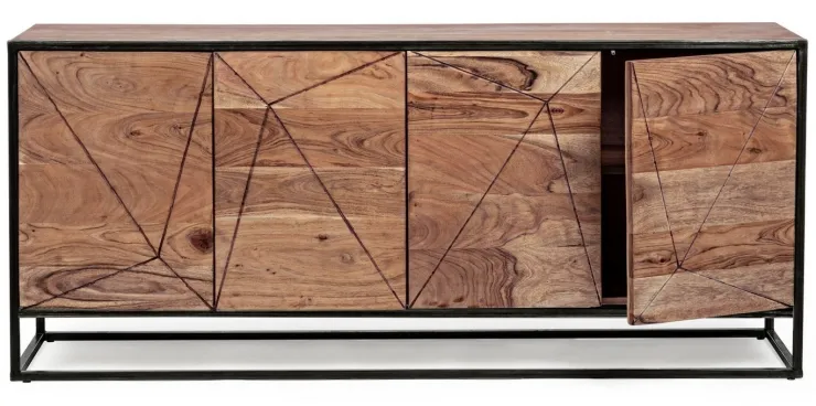 Credenze>Bizzotto CREDENZA IN LEGNO 4 ANTE - EGON