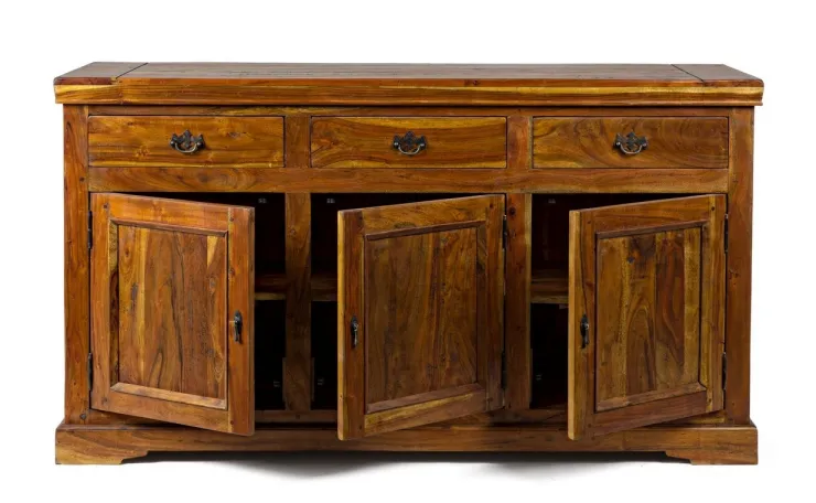 Credenze>Bizzotto CREDENZA IN LEGNO 3 ANTE- CHATEAUX