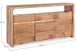 Credenze>Bizzotto CREDENZA IN LEGNO - ENEAS