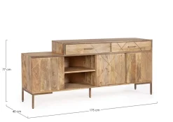 Credenze>Bizzotto CREDENZA IN LEGNO - JAIDEV