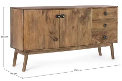 Credenze>Bizzotto CREDENZA IN LEGNO - SYLVESTER