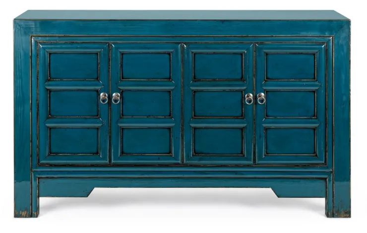 Credenze>Bizzotto CREDENZA IN LEGNO BLU - JINAN