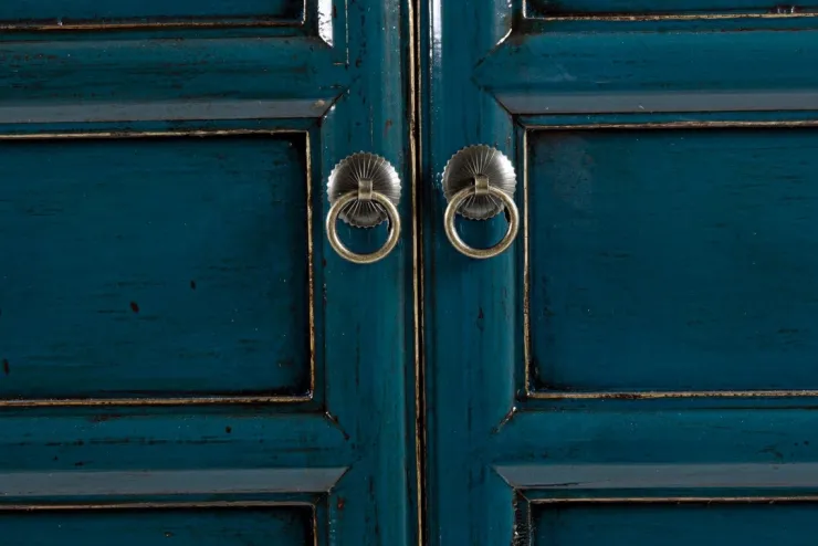 Credenze>Bizzotto CREDENZA IN LEGNO BLU - JINAN
