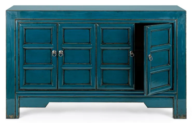 Credenze>Bizzotto CREDENZA IN LEGNO BLU - JINAN